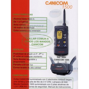 COLLAR ADIESTRAMIENTO CANICOM 1500