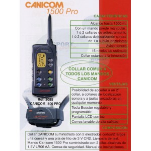 COLLAR ADIESTRAMIENTO CANICOM 1500 PRO COLLAR ADIESTRAMIENTO CANICOM 1500 PRO