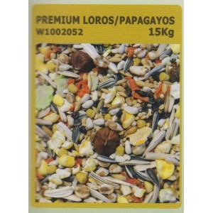 WITTE MOLEN PREMIUM LOROS/PAPAGAYOS 15 KG.