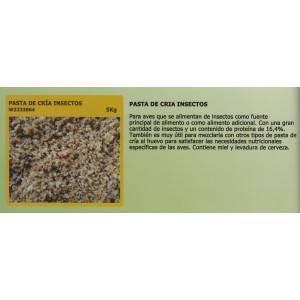 WITTE MOLEN PASTA DE CRIA INSECTOS 5 KG.