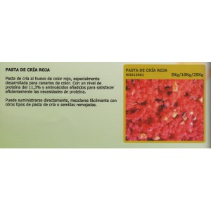 WITTE MOLEN PASTA DE CRÍA ROJA 5 KG.