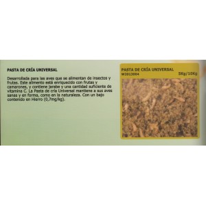 WITTE MOLEN PASTA DE CRÍA UNIVERSAL 10 KG. WITTE MOLEN PASTA DE CRÍA UNIVERSAL 10 KG.