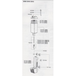 Repuesto Eheim filtro 2008, 2010, 2012