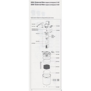 Repuesto Eheim aquacompact 2004,2005