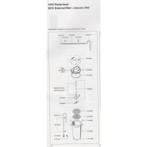 Repuesto Eheim filtro classic 2215