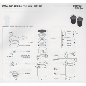 Repuesto Eheim filtro ecco pro 2032, 2034