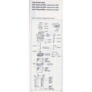 Repuesto Eheim filtro experiencia 2422, 2424, 2124 T