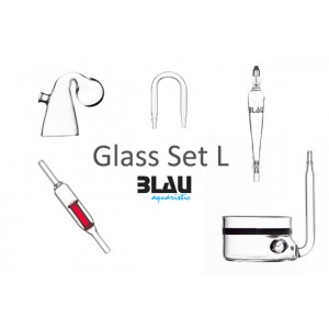 CO2 GLASS SET BLAU L