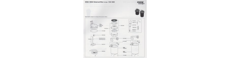 REPUESTOS EHEIM Filtros Ecco pro