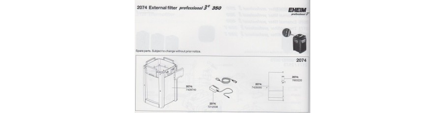 REPUESTOS EHEIM Filtros Profess 3E